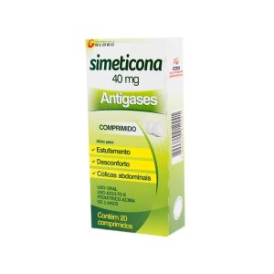 Simeticona Laboratório Globo 40Mg, Caixa Com 20 Comprimidos