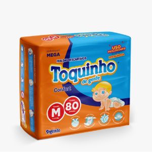 Fralda Toquinho M Com 80 Un Confort Sec
