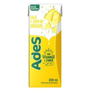 Soja+Suco De Abacaxi Ades 200mL Un