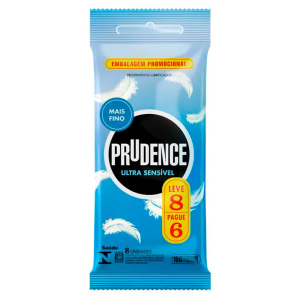 Preservativo Prudence Ultra Sensível 8 Unidades
