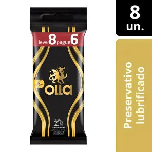 Preservativo Olla Lubrificado Leve 8 E Pague 6