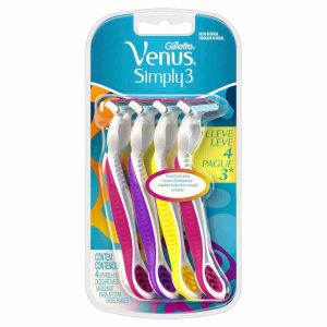 Aparelho Depilatório Gillette Simply Vênus Recarregável Leve 4 Pague 3