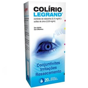 Colírio 0,30Mg/mL + 0,15Mg/mL Caixa Com 1 Frasco Gotejador Com 20mL De Solução De Uso Oftálmico