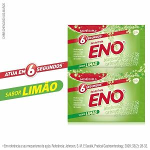 Sal De Frutas Eno 2 Envelopes Com 5G De Pó Efervescente De Uso Oral Limão