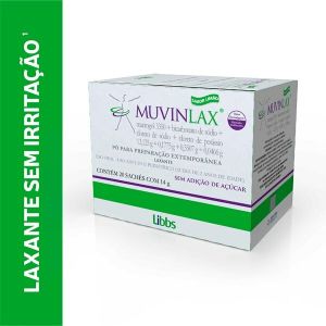 Muvinlax 13,125G + 0,1775G + 0,0466G + 0,3507G Caixa Com 20 Sachês Com 14G De Pó Para Preparo Extemporâneo De Uso Oral