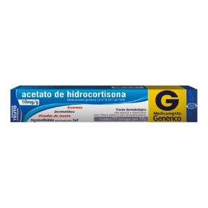 Acetato De Hidrocortisona Teuto 10Mg Caixa Com 1 Bisnaga Com 15G De Creme De Uso Dermatológico - Teuto (Genérico)