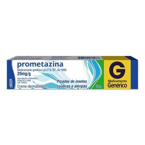 Prometazina Teuto 20Mg Caixa Com 1 Bisnaga Com 30G De Creme De Uso Dermatológico - Teuto (Genérico)