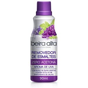 Removedor De Esmaltes Zero Acetona Aroma Uva 90mL Beira Alta Pequeno