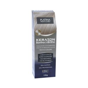 Banho De Brilho, Keraton, Platina Prata Claro