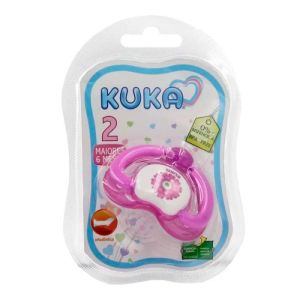 Chupeta Pituca R980Rs N2 Red Sil Branca Com Rosa