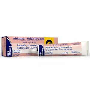 Nistatina + Óxido De Zinco 100.000Ui/G + 200Mg Caixa Com 1 Bisnaga Com 60G De Pomada De Uso Dermatológico - Neo Quimica (Genérico)