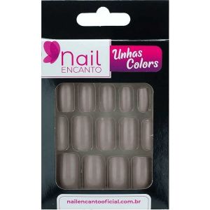 Unha Postiça Nail Encanto Longa Nude Com 28 Un