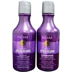 Inoar Kit Duo Shampoo E Condicionador Speed Blond Matizador 2X250 mL 2 Unidades