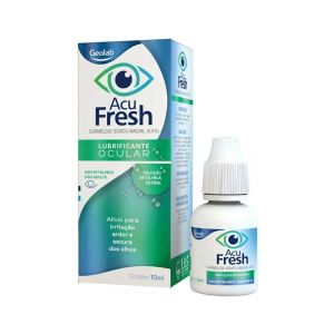 Acu Fresh 5Mg/mL Caixa Com 1 Frasco Gotejador Com 10mL De Solução De Uso Oftálmico