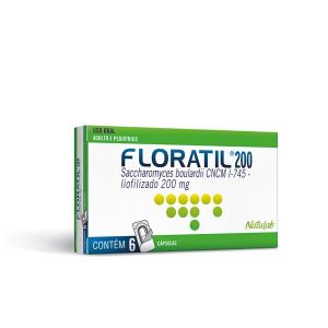 Floratil Cápsula 200Mg Caixa Com 6 Cápsulas Gelatinosas Duras