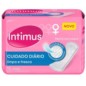Intimus Protetor Diário Days Cuidado Diário Sem Perfume Sem Abas 15 Unidades
