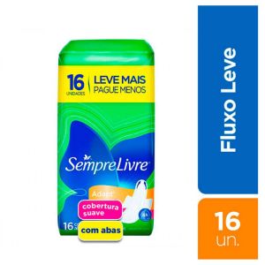 Absorvente Sempre Livre Adapt Especial Suave com Abas 16 Unidades