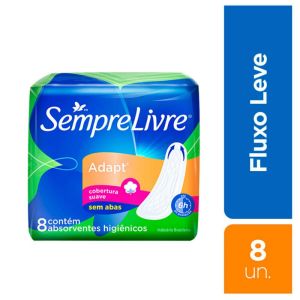 Sempre Livre Especial Absorvente Toque Suave Neutralizador De Odores Sem Abas 8 Unidades