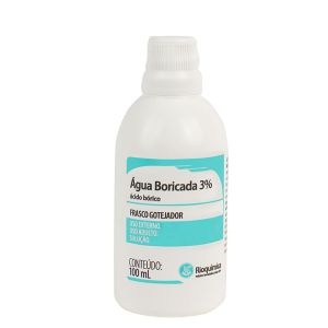 Água Boricada 3% Rioquímica Frasco com 100mL de Solução de Uso Dermatológico