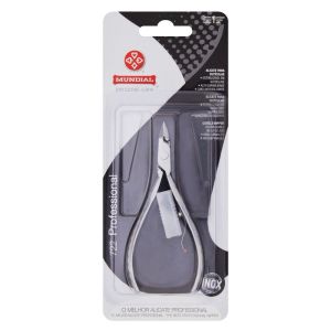 Alicate para Cutícula Mundial Professional Aço Inox com 1 Unidade