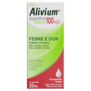 Alivium 100mg/mL Caixa com 1 Frasco Gotejador com 20mL de Suspensão de Uso Oral