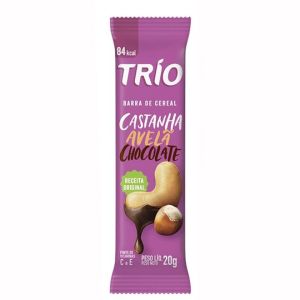 Barra de Cereal Trio Deli Chocolate Avelã e Castanha 25G 1 Unidade