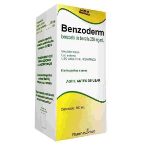 Benzoderm Emulsão Tópica 0,25G/mL Caixa com 1 Frasco com 100mL de Emulsão de Uso Dermatológico
