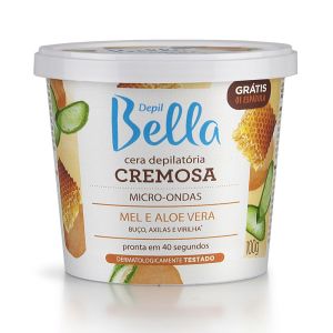 Cera Cremosa Depilatória para Micro-Ondas Depil Bella Mel e Aloe Vera 100G