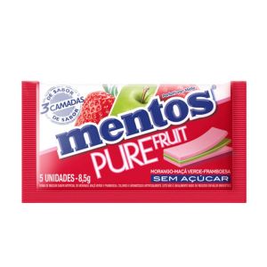 Chiclete Mentos Pure Fruit Slab 5 Unidades