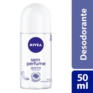 Desodorante Antitranspirante Roll-On Nivea Sem Perfume Com 50mL