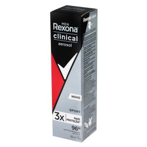 Desodorante Aerosol Antitranspirante Rexona Clinical Sport Masculino Com 150mL