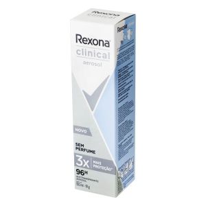 Desodorante Antitranspirante Aerosol Rexona Clinical Sem Perfume Com 150mL