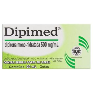 Dipimed 500Mg/mL Caixa Com 1 Frasco Com 20mL De Solução De Uso Oral