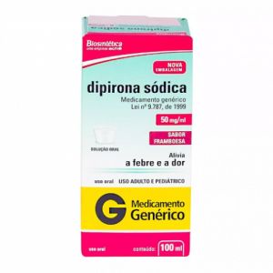 Dipirona Monoidratada Aché 50Mg/mL Caixa Com 1 Frasco Com 100mL De Solução Oral + 1 Copo Medidor - Ache (Genérico)