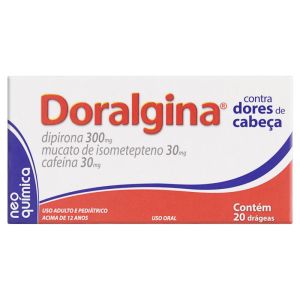 Doralgina 30Mg+ 300Mg + 30Mg Caixa Com 20 Drágeas