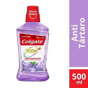 Enxaguante Antisséptico Bucal Colgate Total 12 Anti Tártaro Sem Álcool Com 500mL
