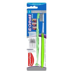 Kit Ortodontico Conico Escova Ortodontica + Intertufo + 6 Refis Interdentais