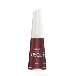 Esmalte Risqué Cor Rebu Hipoalergênico Com 8mL