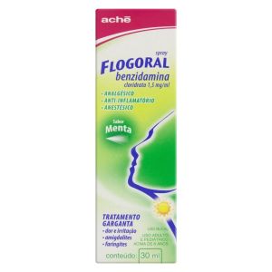 Flogoral Spray 1,5Mg/mL Caixa Contendo 1 Frasco Spray Com 30mL De Colutório Sabor Menta