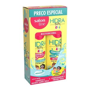 Kit Salon Line Hidra Multy Kids Shampoo E Sabonete Líquido 300mL + Condicionador E Máscara 300mL