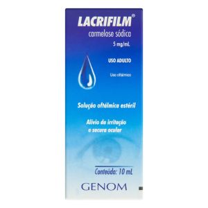 Lacrifilm 5Mg/mL Caixa Com 1 Frasco Gotejador Com 10 mL De Solução De Uso Oftálmico