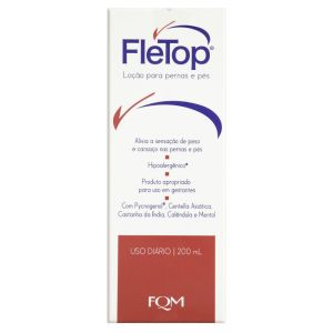 Loção Para Pernas E Pés Fletop 200mL