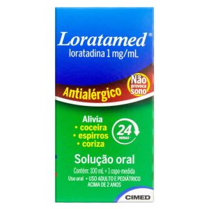 Loratamed Solução Oral 1Mg/mL Caixa Com 1 Frasco Com 100mL De Xarope