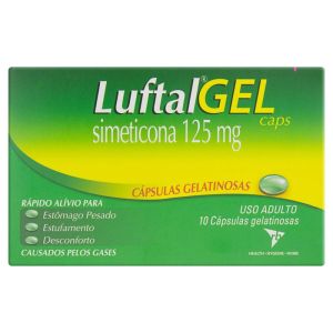 Luftal Gel Capsulas 125Mg Caixa Com 10 Cápsulas Gelatinosas Moles