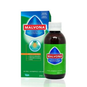 Malvona 0,2Mg/mL + 60Mg/mL + 1Mg/mL Caixa Com 1 Frasco Com 200mL De Solução De Uso Dermatológico