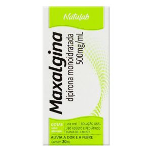 Maxalgina Solução Oral 500Mg/mL Caixa Com 1 Frasco Gotejador Com 20mL De Solução De Uso Oral