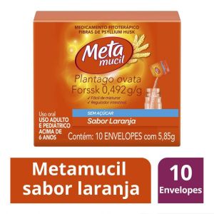 Metamucil 0,492G/G Sache Com 5,85G De Pó Para Solução De Uso Oral Sabor Laranja