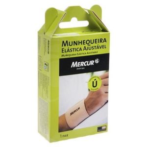 Munhequeira Elástica Mercur Ajustável Bege