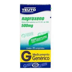 Naproxeno Teuto 500Mg Caixa Com 10 Comprimidos - Teuto (Genérico)