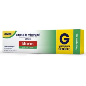 Nitrato De Miconazol Creme 20Mg Caixa Com 1 Bisnaga Com 28G De Creme De Uso Dermatológico - Cimed (Genérico)